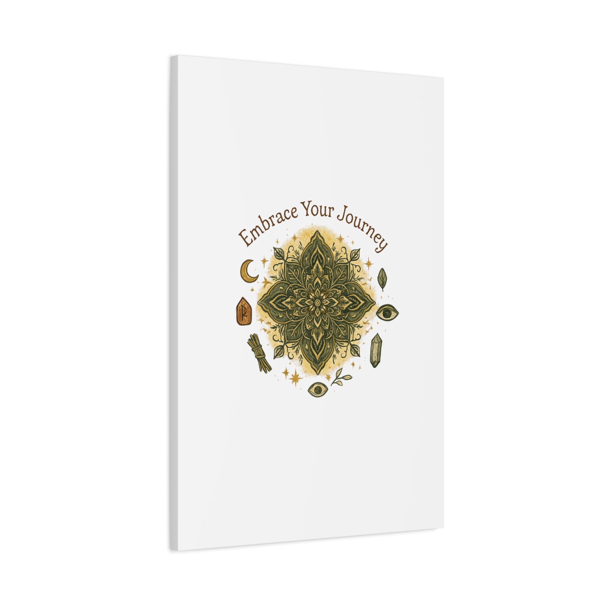 Embrace Your Journey Mandala Canvas | Matte Stretched Wall Art