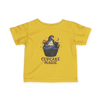 Kids Cupcake Tee, Trick or Treat Infant Fine Jersey Shirt, Halloween Top, Toddler Fall Holiday Apparel, Sweet Spooky Child Costume, Cute