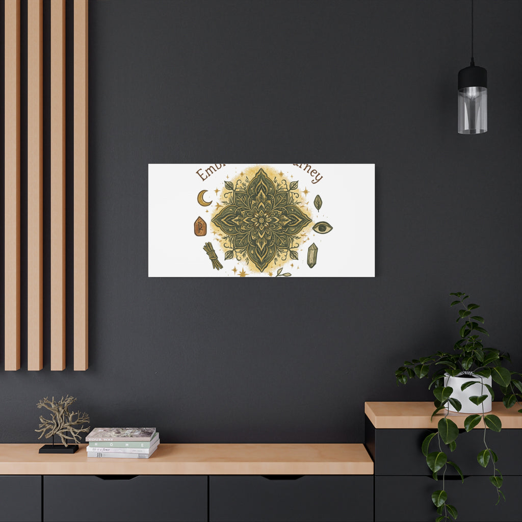 Embrace Your Journey Mandala Canvas | Matte Stretched Wall Art