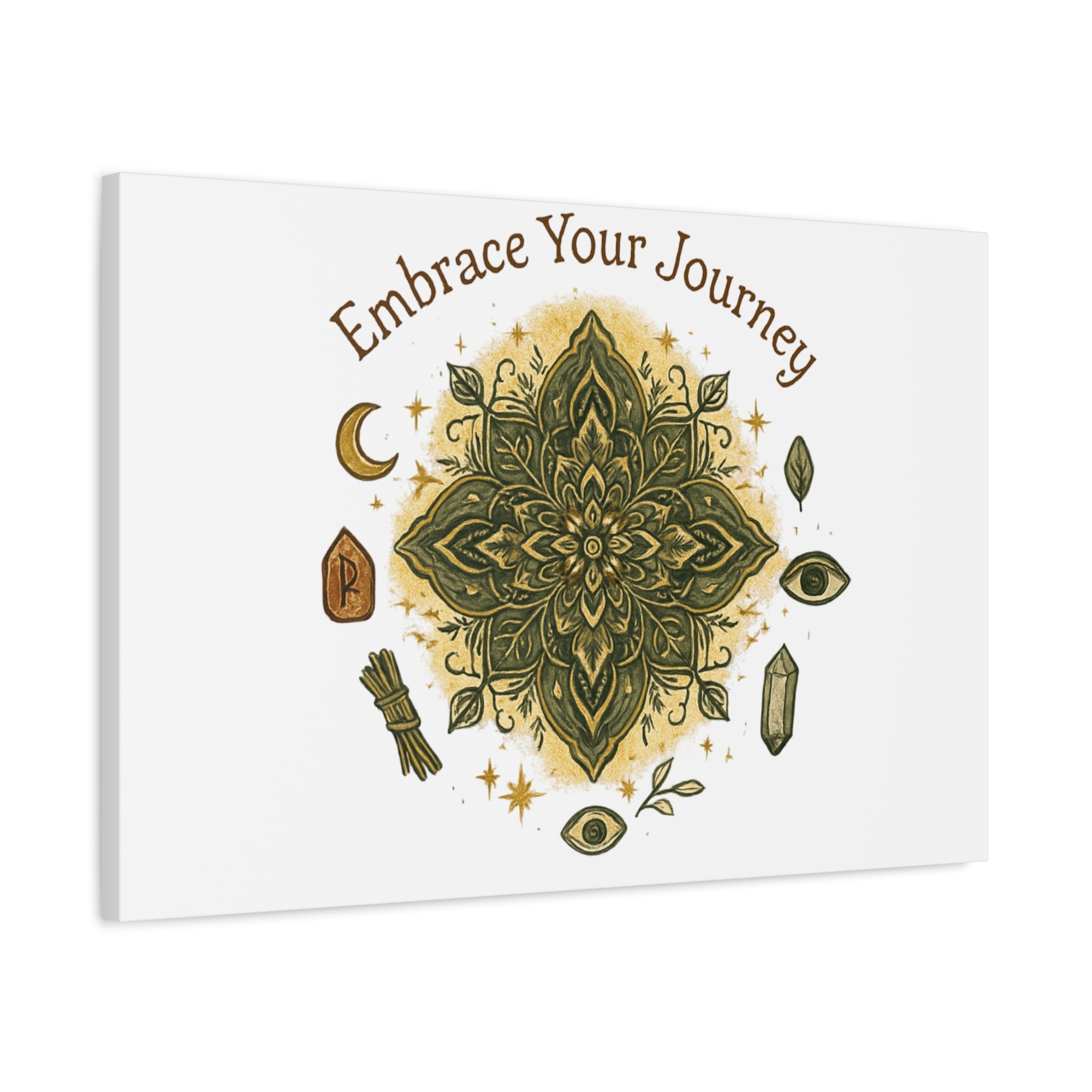 Embrace Your Journey Mandala Canvas | Matte Stretched Wall Art