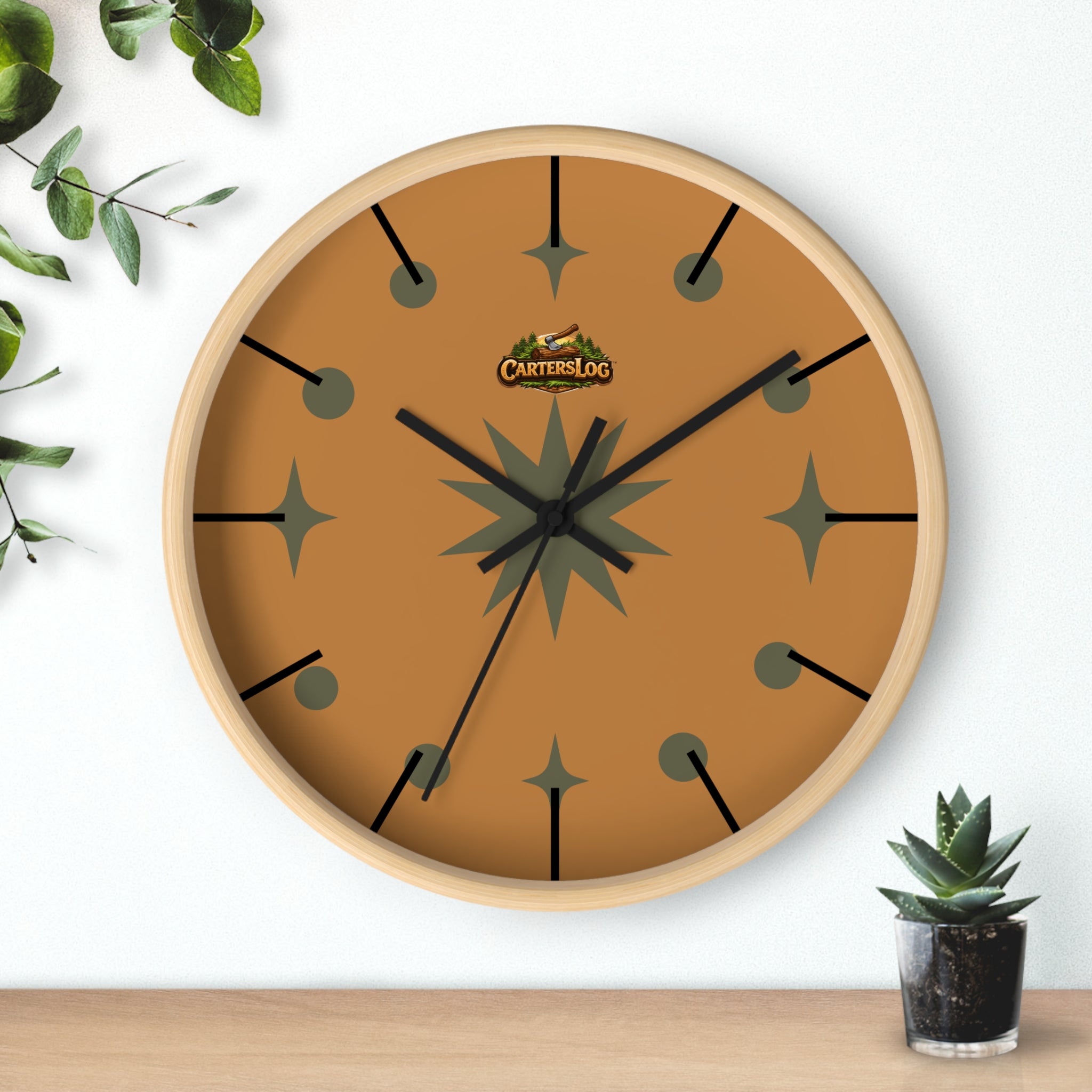 Custom Wall Clock, Modern Home Decor, Personalized Gift, Unique Wall Art, Functional Timepiece, Print Your Way, Home Office Decor,