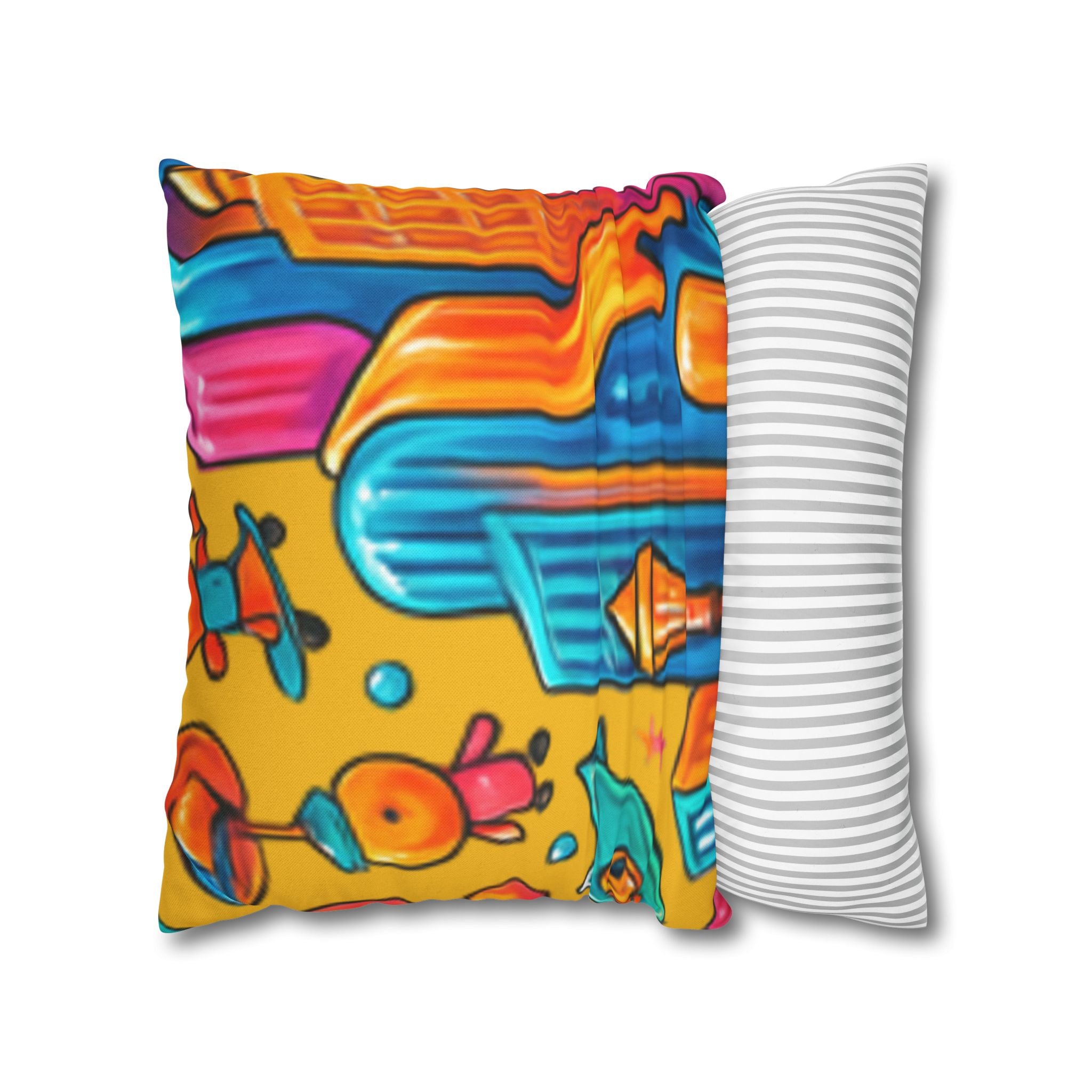 Modern Geometric Cozy Home Decor Pillowcase | Square Cushion Cover