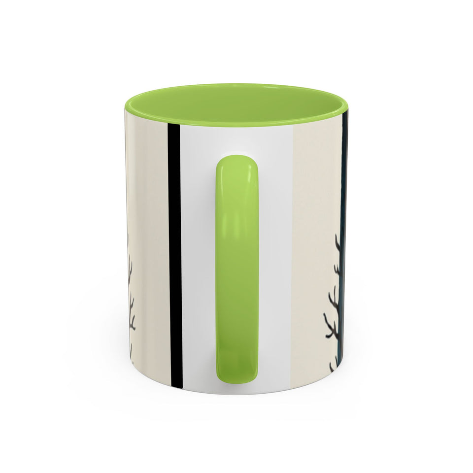 CartersLog Cozy October Fright Night Accent Coffee Mug – 11oz & 15oz Autumn Halloween Ceramic Cup