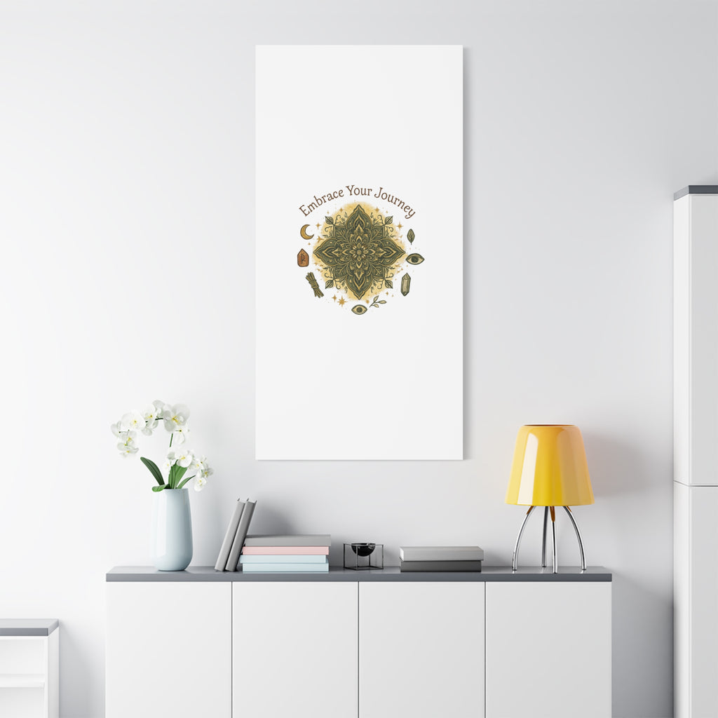 Embrace Your Journey Mandala Canvas | Matte Stretched Wall Art