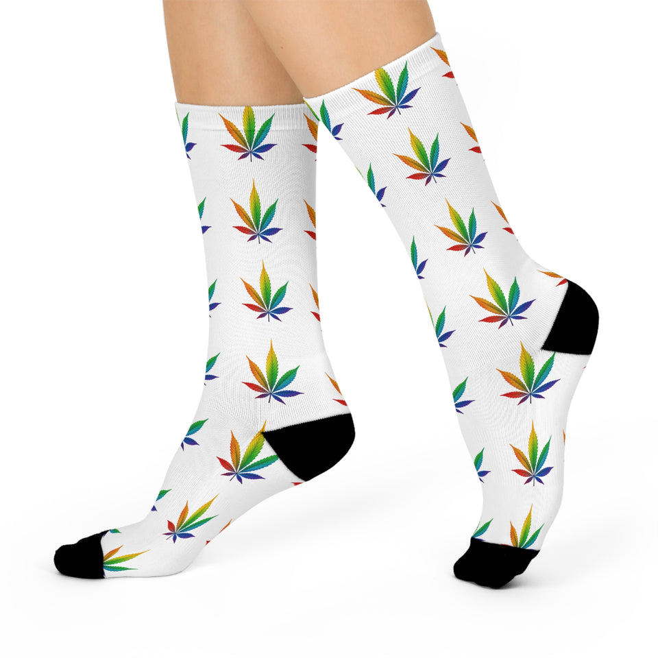 Mary Jane Cushion Crew Socks | Mary Jane Floral Crew Socks
