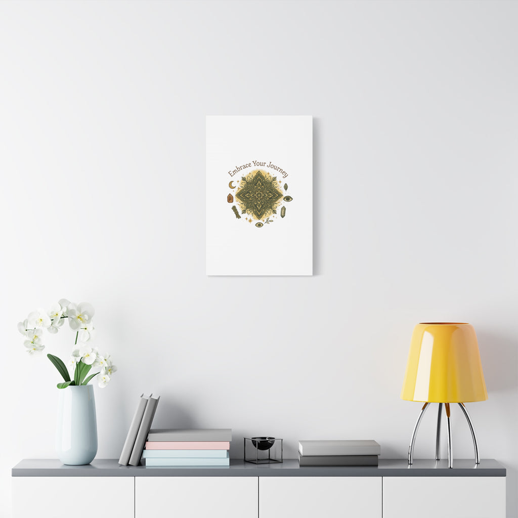 Embrace Your Journey Mandala Canvas | Matte Stretched Wall Art