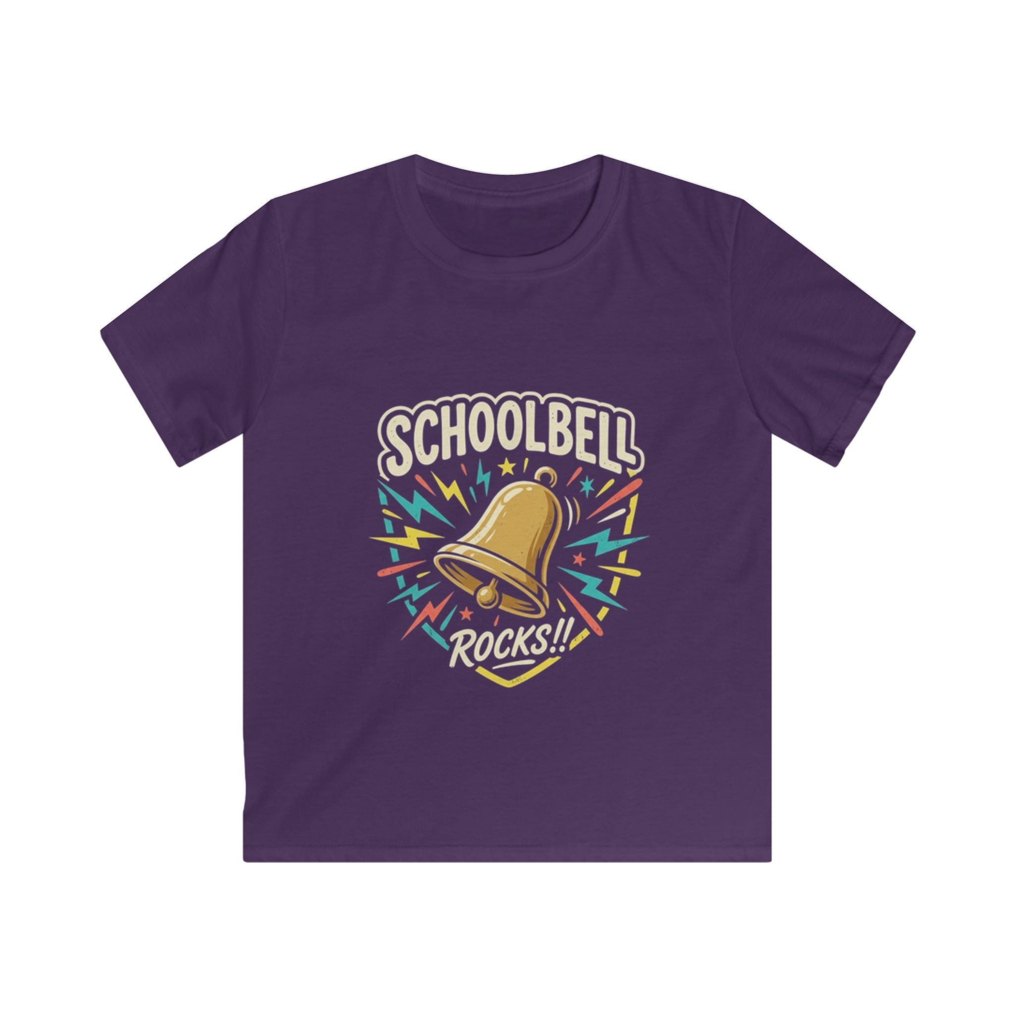 Kids Tee — "Schoolbell Rocks" Back-to-School Graphic T‑Shirt