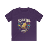 Kids Tee — "Schoolbell Rocks" Back-to-School Graphic T-Shirt