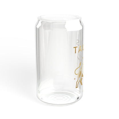 Taurus Zodiac 16oz Sipper Glass with Straw