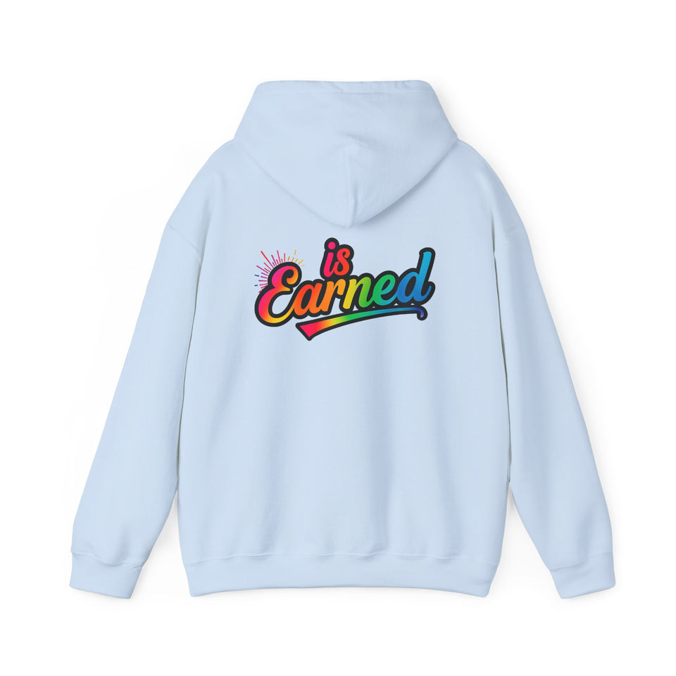 Respect Is Earned Hoodie — Retro Script Motivational Sweatshirt