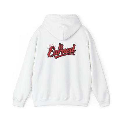 Respect Is Earned Hoodie — Retro Script Motivational Sweatshirt