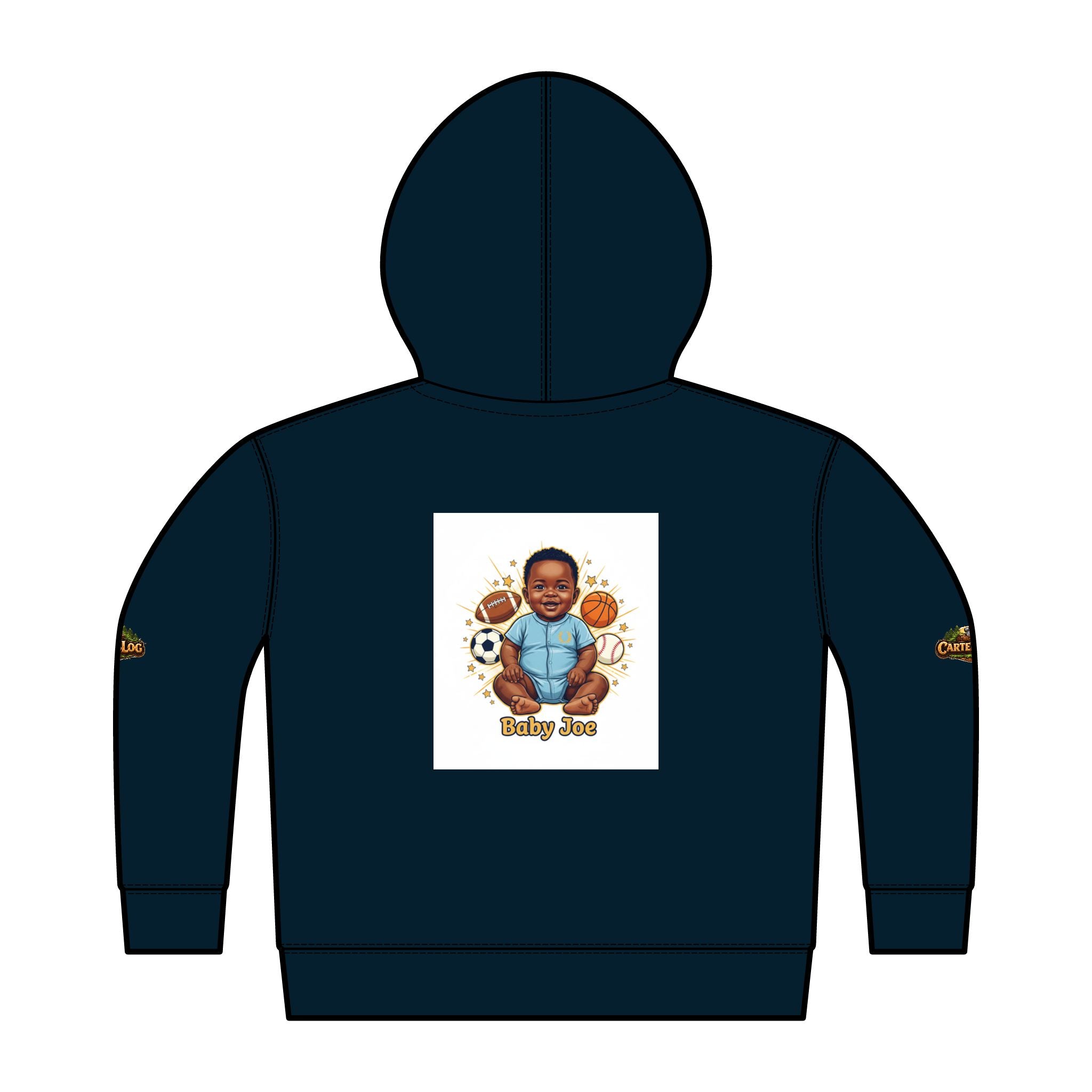 Personalized Toddler Zip Hoodie — Cozy Fleece Jacket with Camper Logo (Kids)