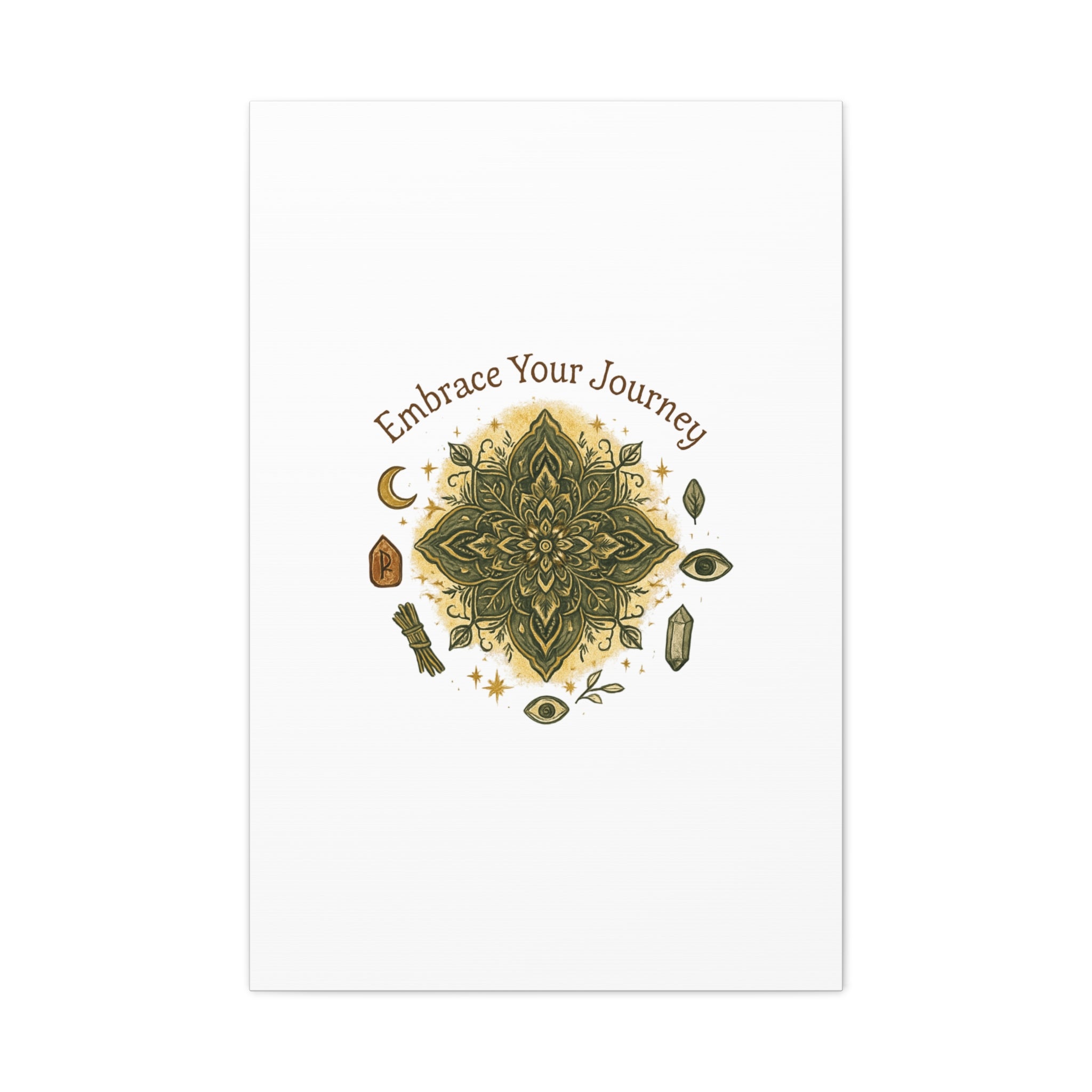 Embrace Your Journey Mandala Canvas | Matte Stretched Wall Art