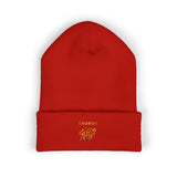 Taurus Beanie – Embroidered Floral Zodiac Winter Hat
