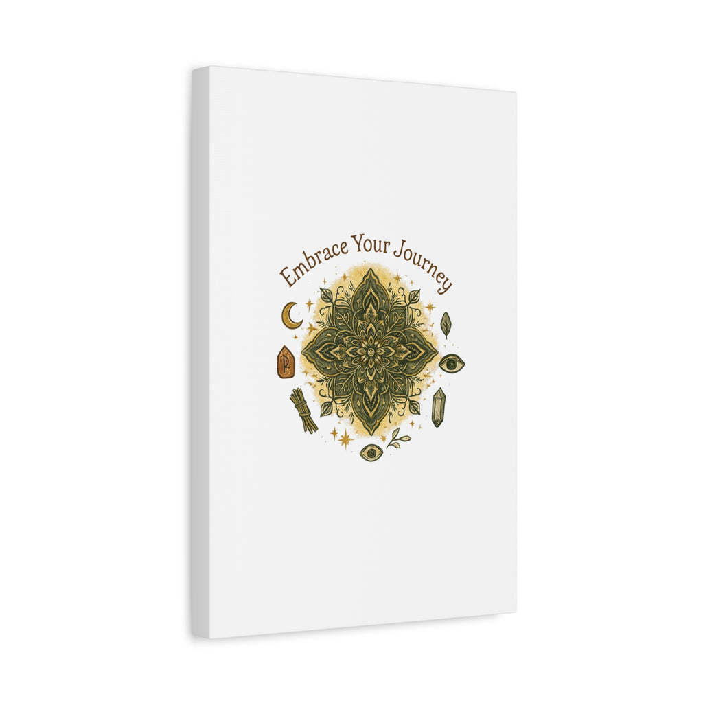 Embrace Your Journey Mandala Canvas | Matte Stretched Wall Art