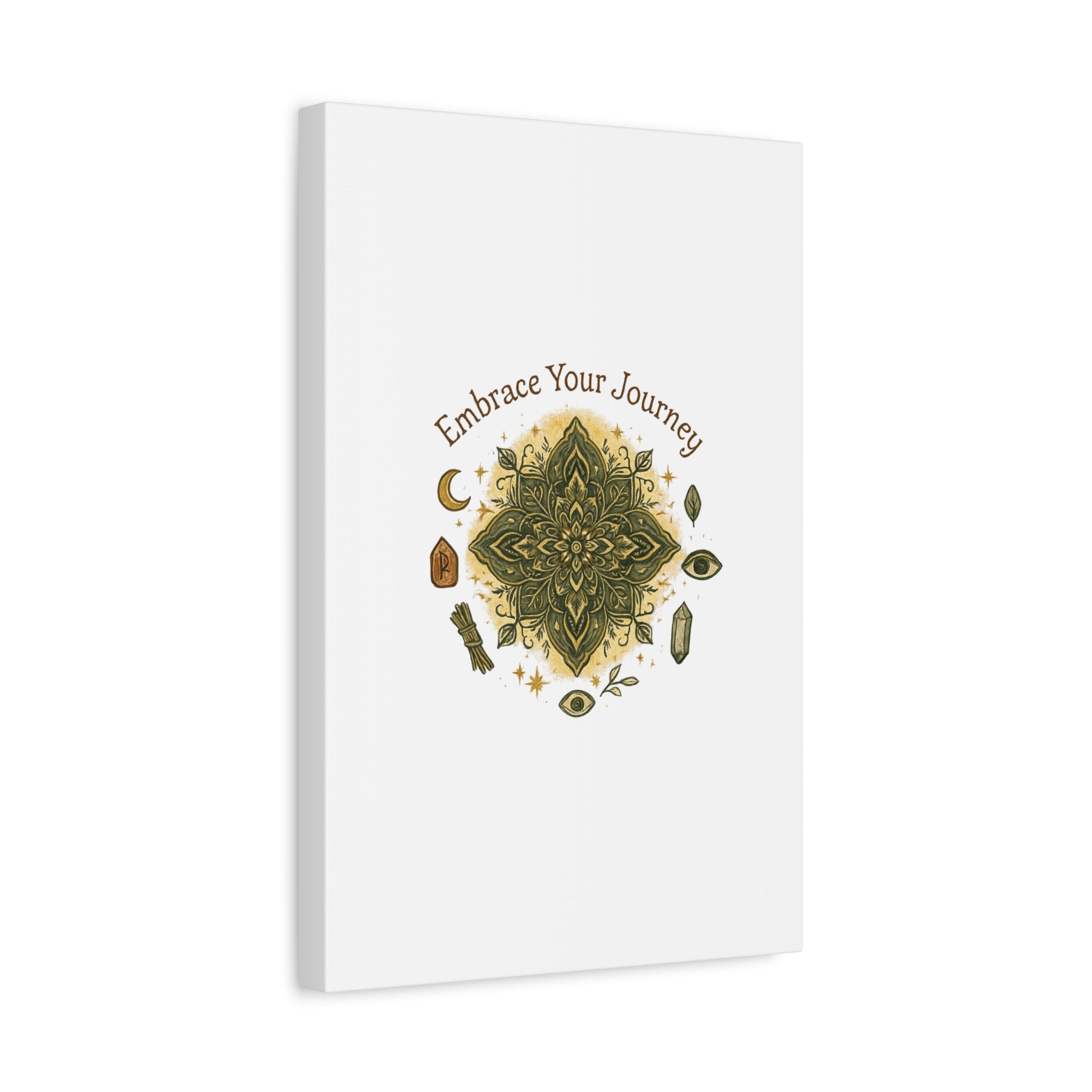Embrace Your Journey Mandala Canvas | Matte Stretched Wall Art