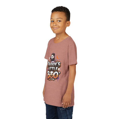 Youth Halloween Tee — “Daddy’s Little Boo” / “Spooky &amp; Unbothered” Kids Costume Shirt