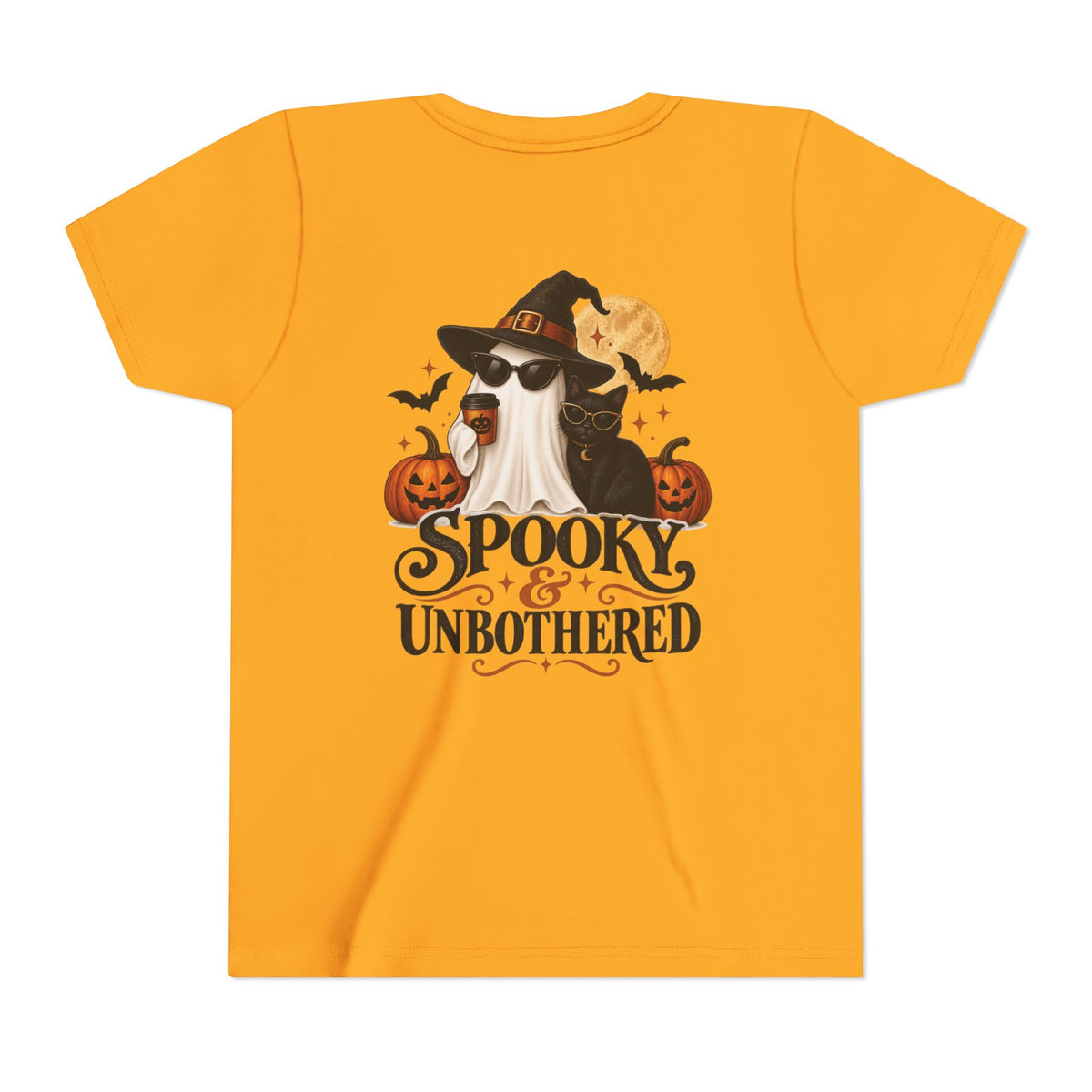 Youth Halloween Tee — “Daddy’s Little Boo” / “Spooky &amp; Unbothered” Kids Costume Shirt