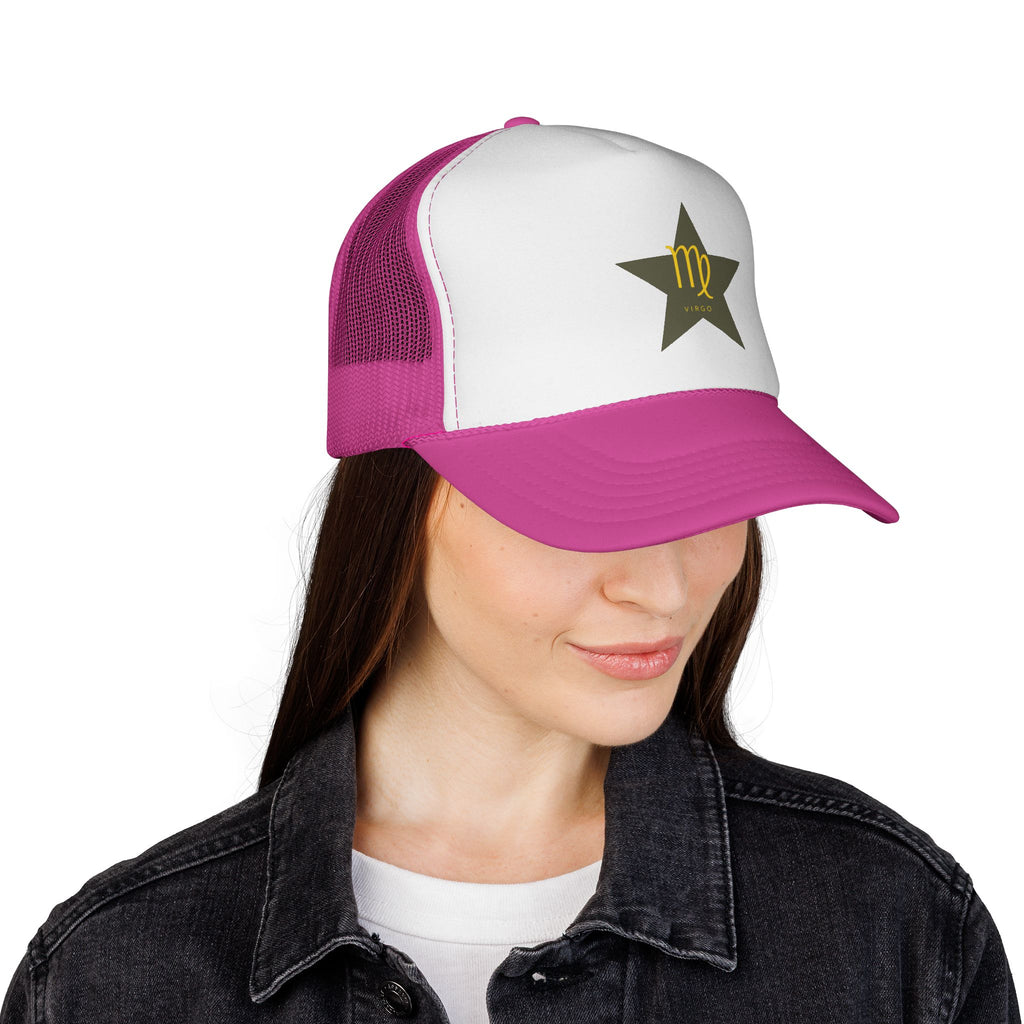 Virgo Star Trucker Hat – Zodiac Astrology Cap