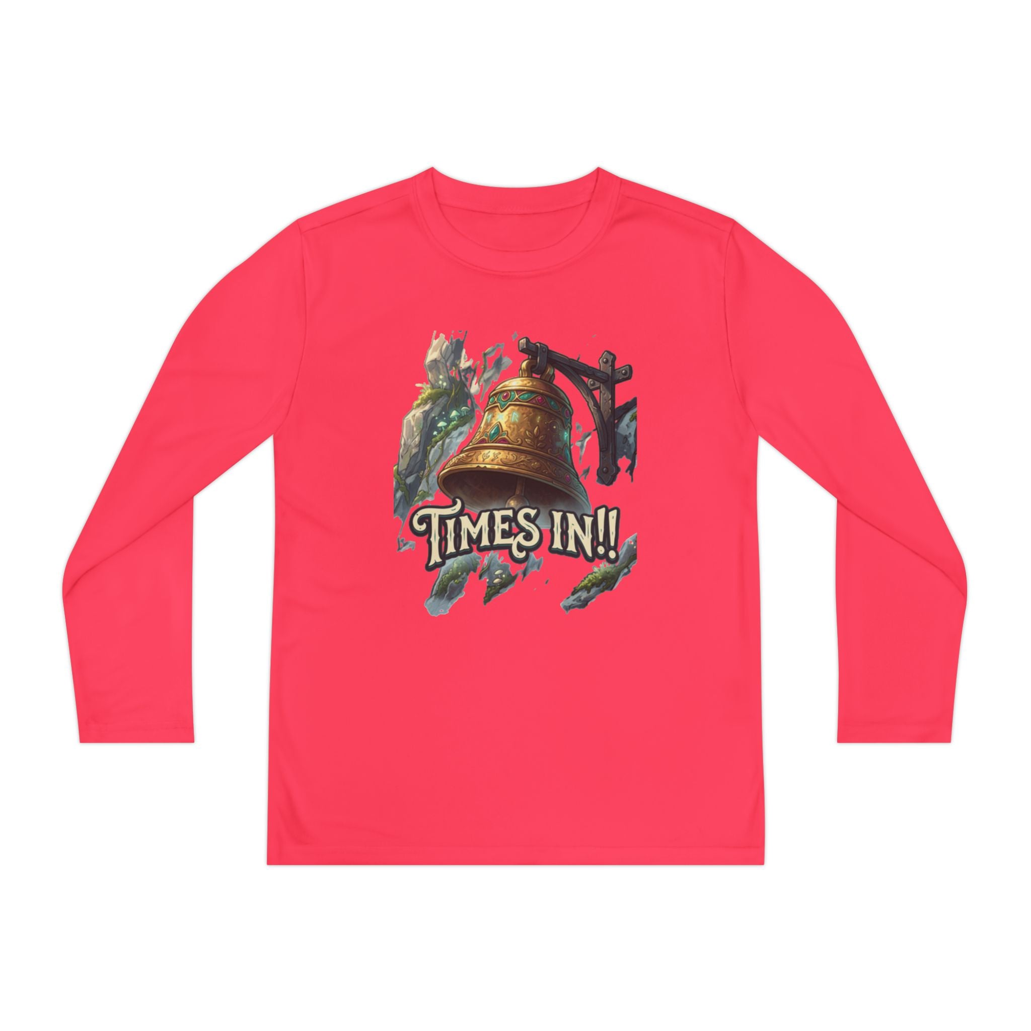 Times In!! Youth Long Sleeve Tee — Vintage Bell Graphic