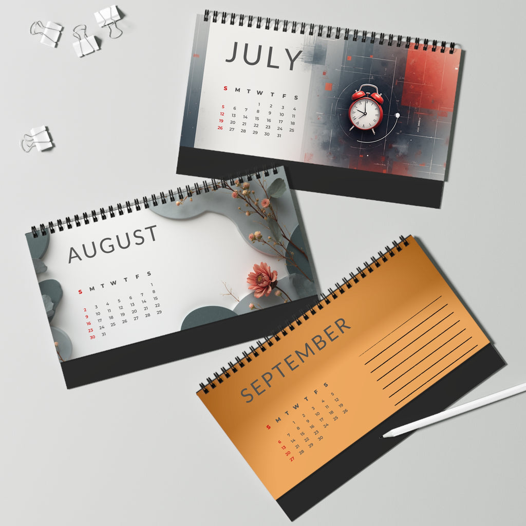 2026 Resolutions Desktop Calendar, Personalized Desk Planner | Office Agenda