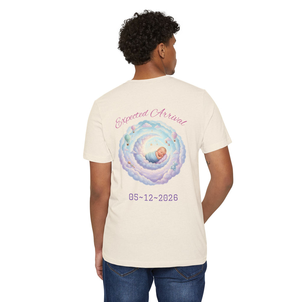 Personal Newborn Announcement T-Shirt | Nursery Moon Infant Illustration