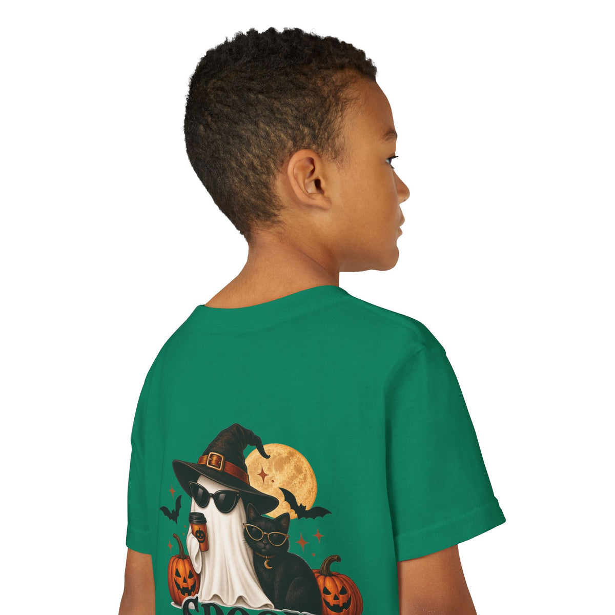 Youth Halloween Tee — “Daddy’s Little Boo” / “Spooky &amp; Unbothered” Kids Costume Shirt