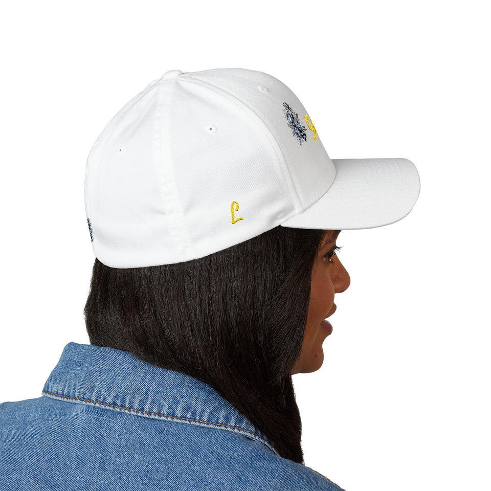 Embroidered Floral Baseball Cap — Serenity Calm Hat