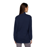 Green Floral Dragon Embroidery Quarter-Zip Pullover