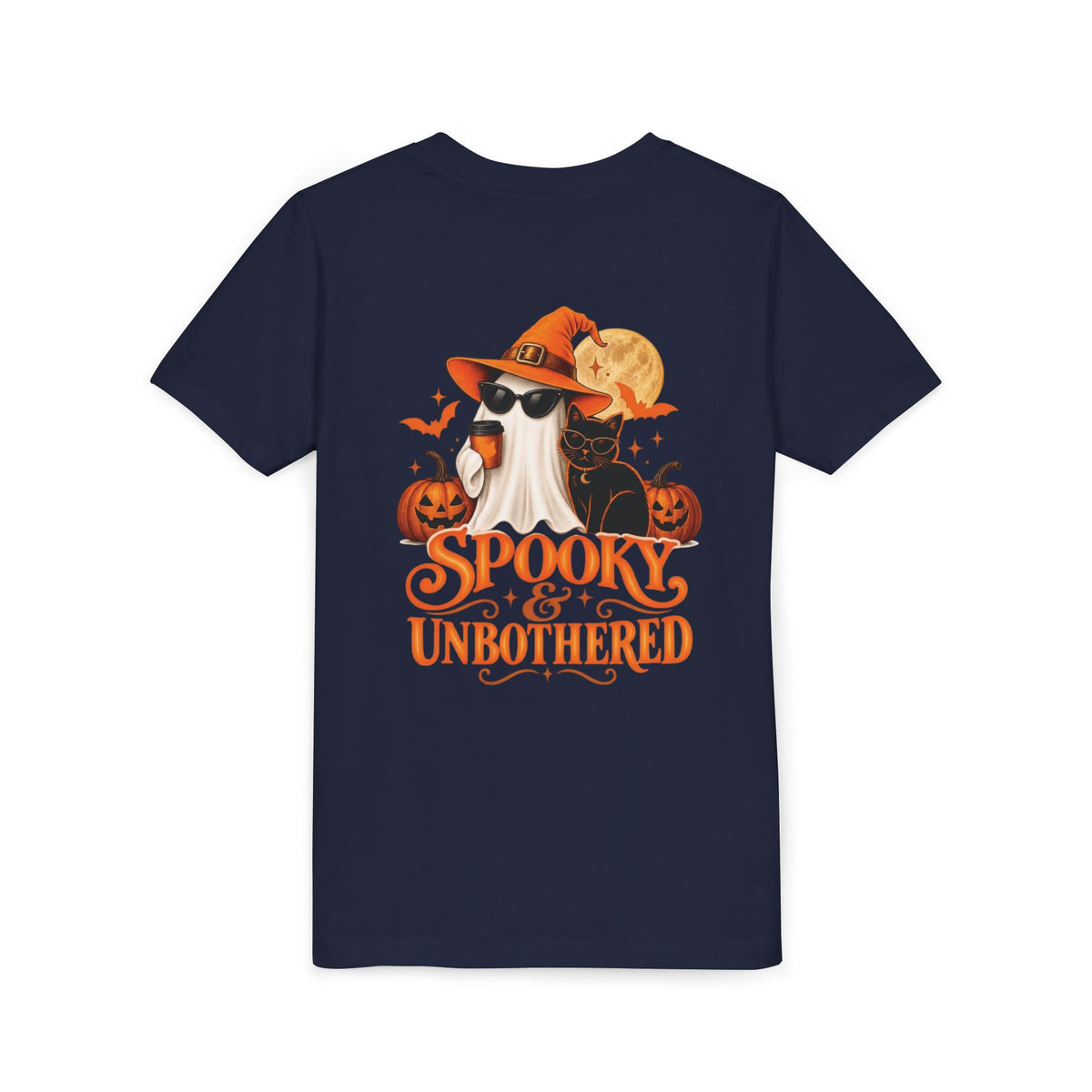 Youth Halloween Tee — “Daddy’s Little Boo” / “Spooky &amp; Unbothered” Kids Costume Shirt