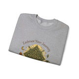 Embrace Your Journey Mandala Crewneck Sweatshirt | Boho Spiritual Meditation