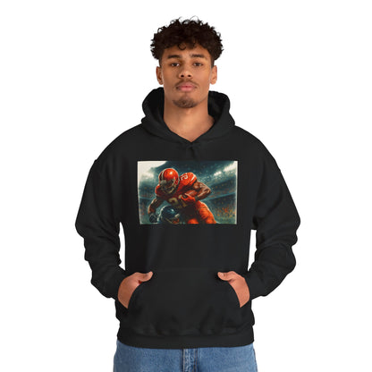 Football Warrior Hoodie, Sports Sweatshirt, Game Day, Unisex Apparel, We Up Next, Athletic Gift