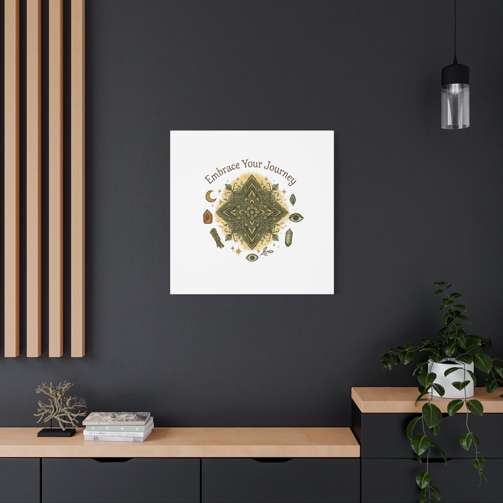 Embrace Your Journey Mandala Canvas | Matte Stretched Wall Art
