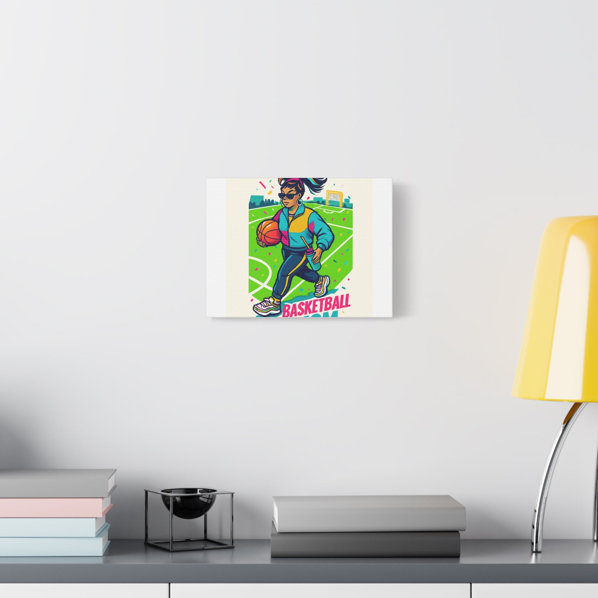 Canvas Art, Basketball Decor with Blanket, Athletic Motivational Wall Art, Sports Lover Gift, Fun Home Decor, Sporty Design