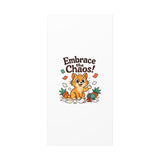 Embrace the Chaos! Cat Canvas Wall Art — Playful Orange Kitten Illustration