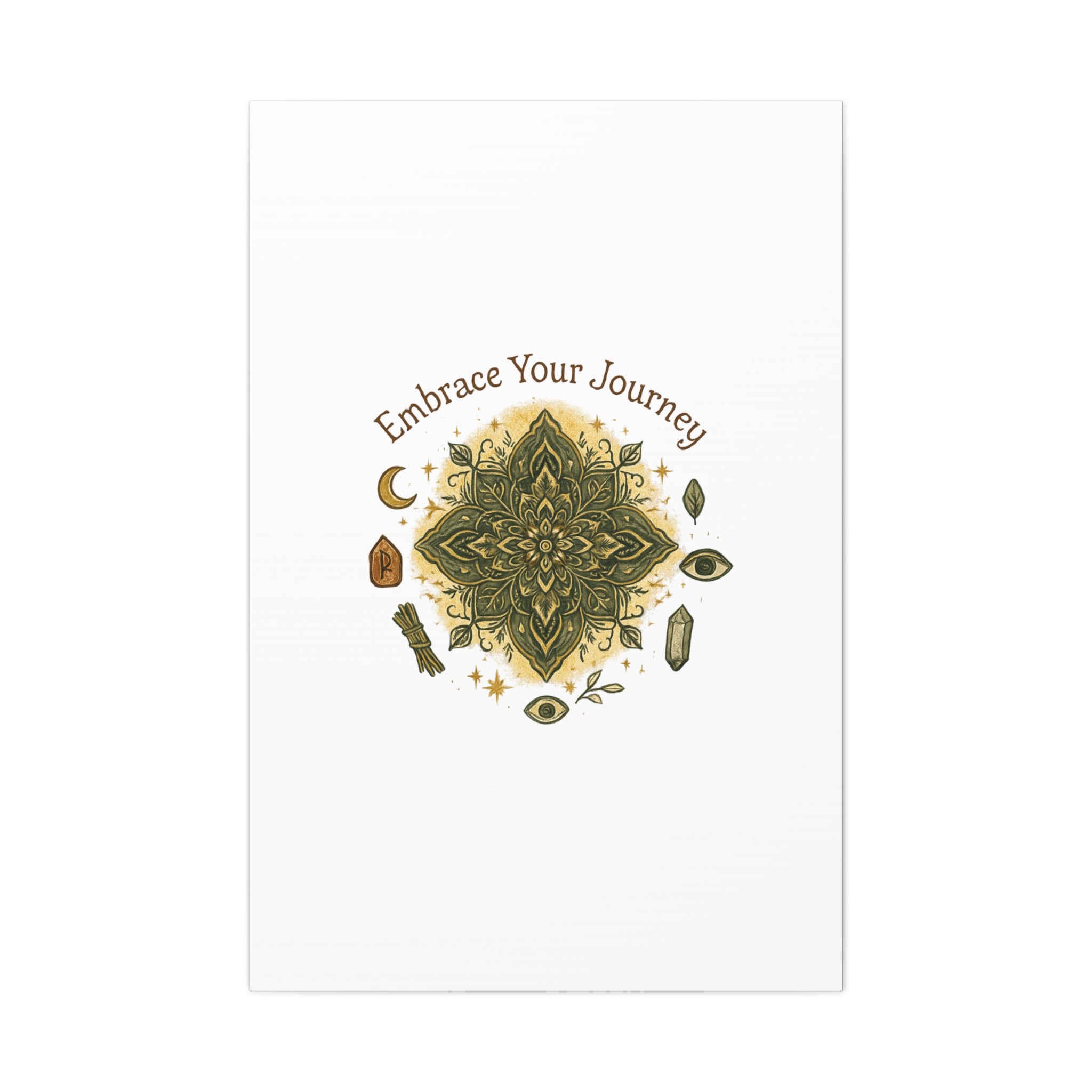 Embrace Your Journey Mandala Canvas | Matte Stretched Wall Art
