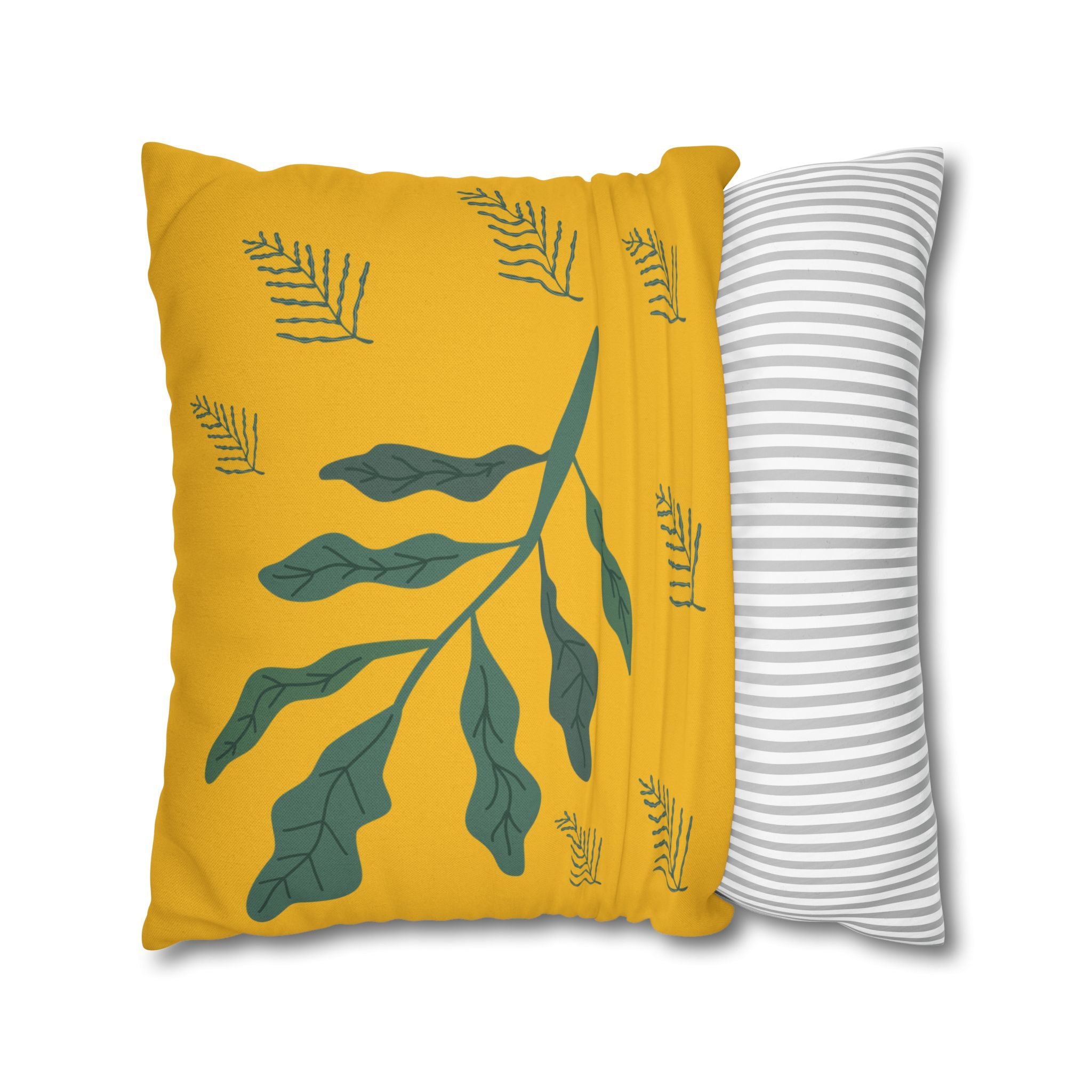 Vibrant Floral Square Pillowcase, Cozy Home Decor, Gift, Bedroom Accent, Spring Interior, Flower Cushion Cover