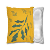 CartersLog Vibrant Floral Square Pillowcase – Colorful Spring Flower Cushion Cover for Home Decor