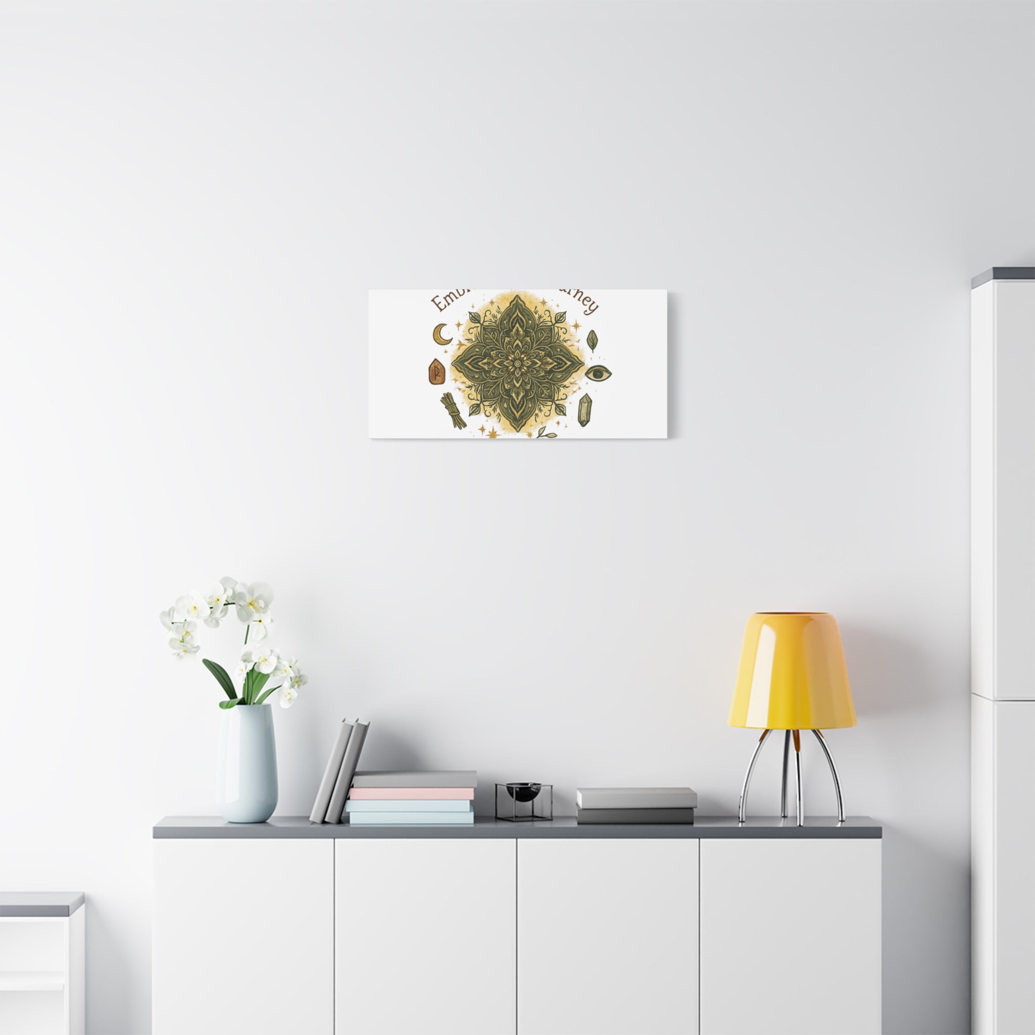 Embrace Your Journey Mandala Canvas | Matte Stretched Wall Art