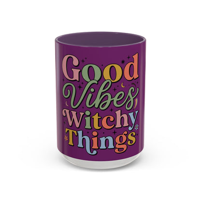 good vibes witchy things coffee mug