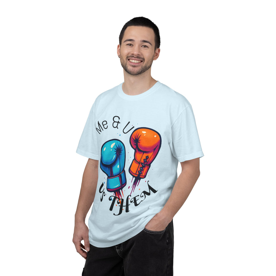 Me & U vs Them Couples Graphic T-Shirt