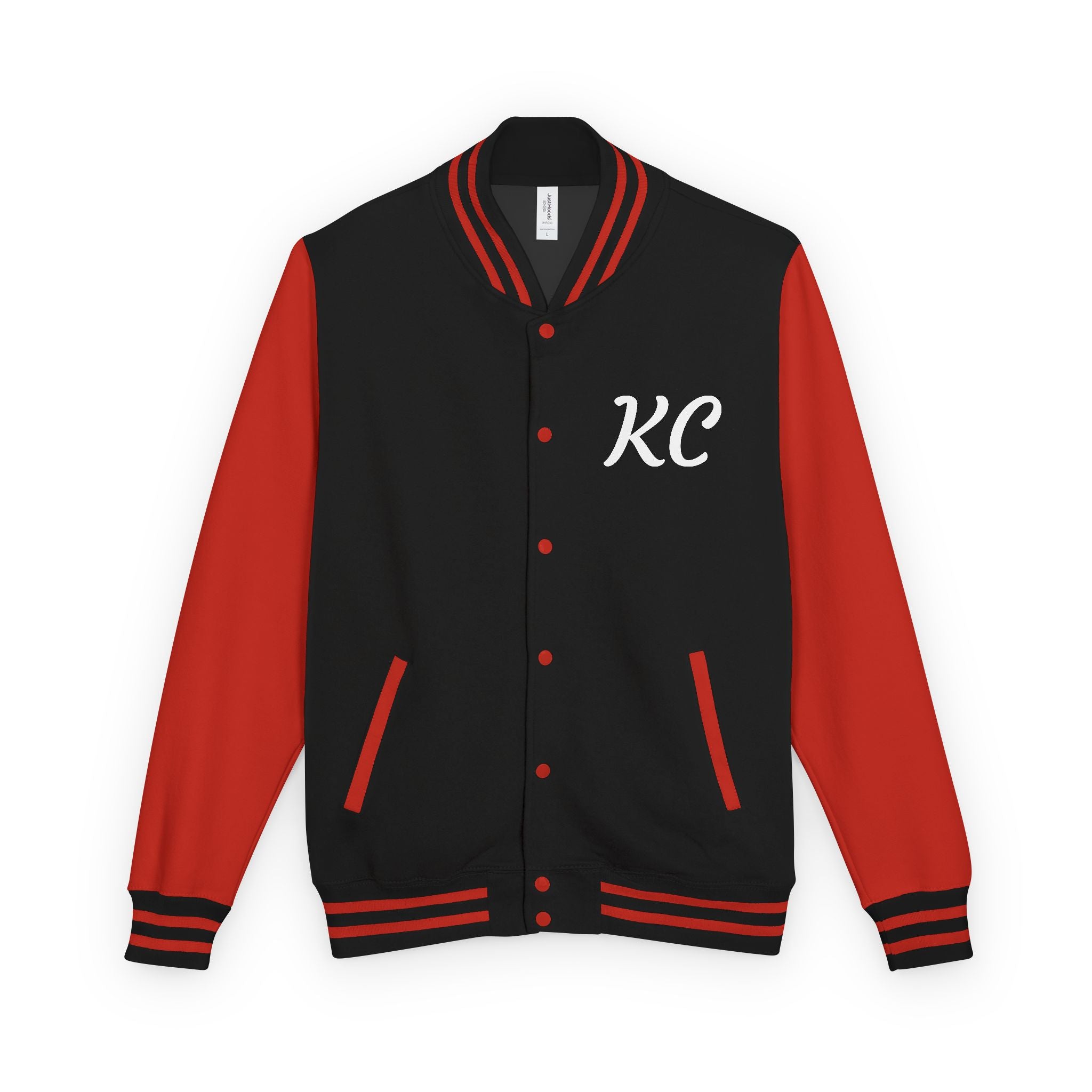 World Is Mine Graffiti Logo Letterman Jacket | KC Chest Monogram