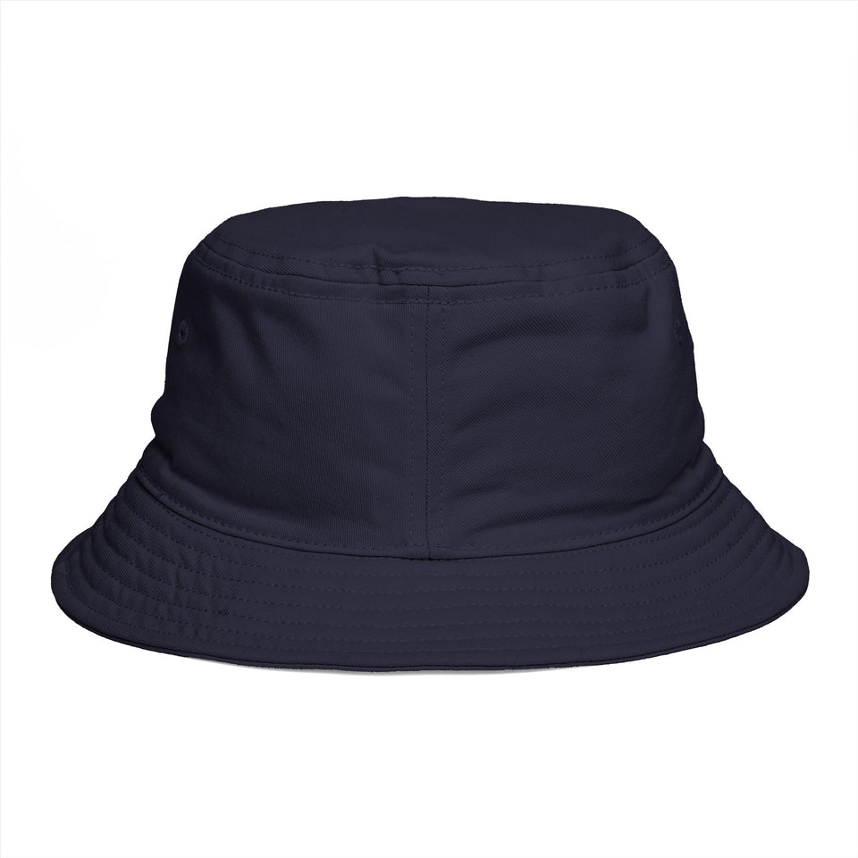 Tribal Geometric Owl Bucket Hat — Colorful Mountain Owl Face Print