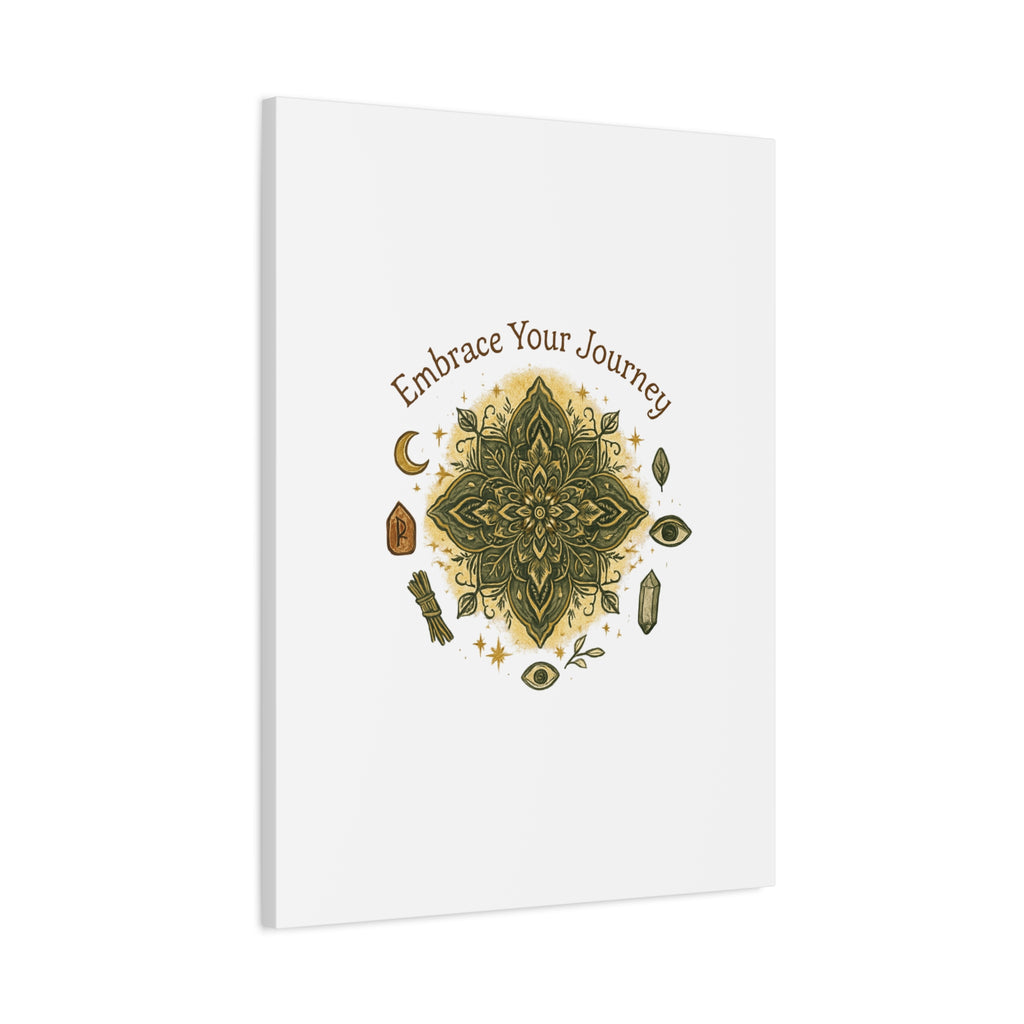 Embrace Your Journey Mandala Canvas | Matte Stretched Wall Art