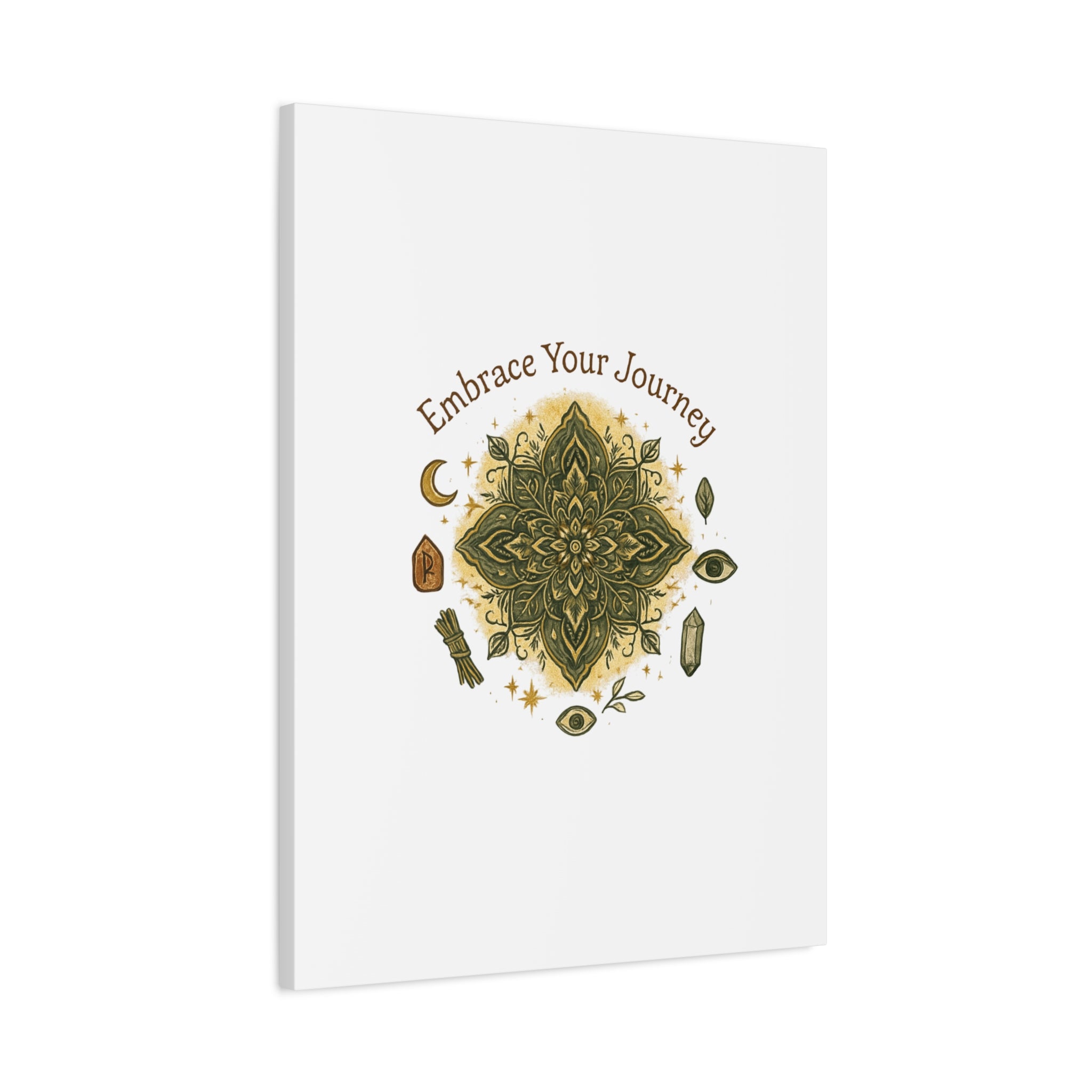 Embrace Your Journey Mandala Canvas | Matte Stretched Wall Art