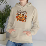 Good Friends Good Food hoodie | Group Dinner Illustration, Cozy Fall Sweatshirt