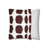 Red Rose Pillow Cover – Floral Decorative Throw Pillowcase