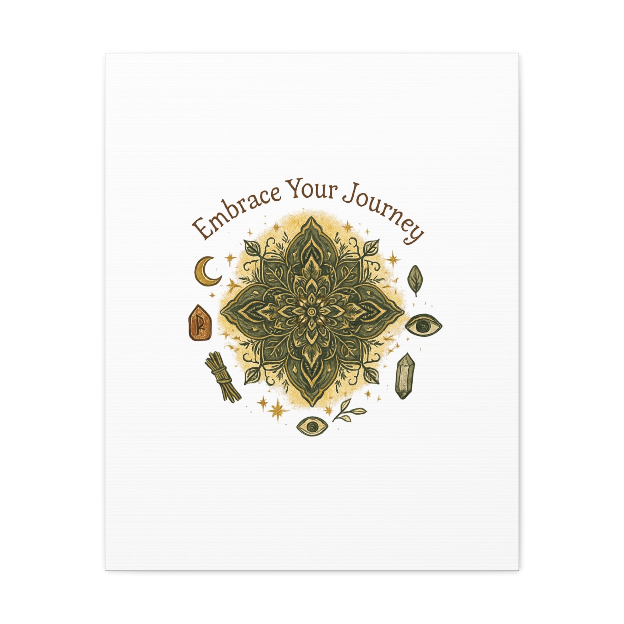 Embrace Your Journey Mandala Canvas | Matte Stretched Wall Art