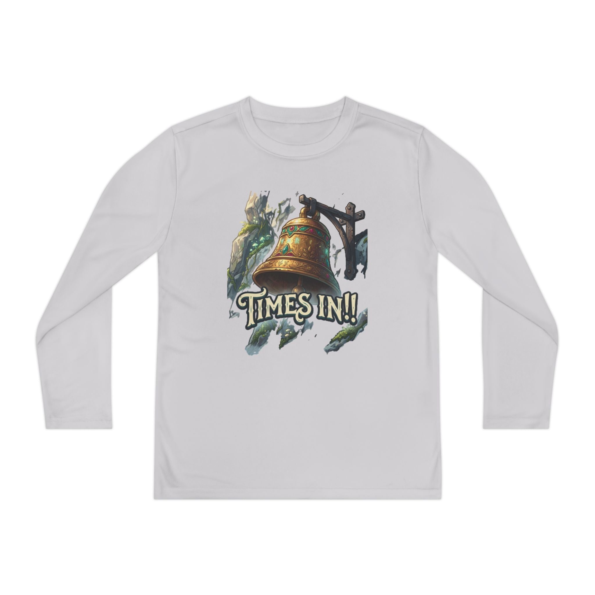 Times In!! Youth Long Sleeve Tee — Vintage Bell Graphic