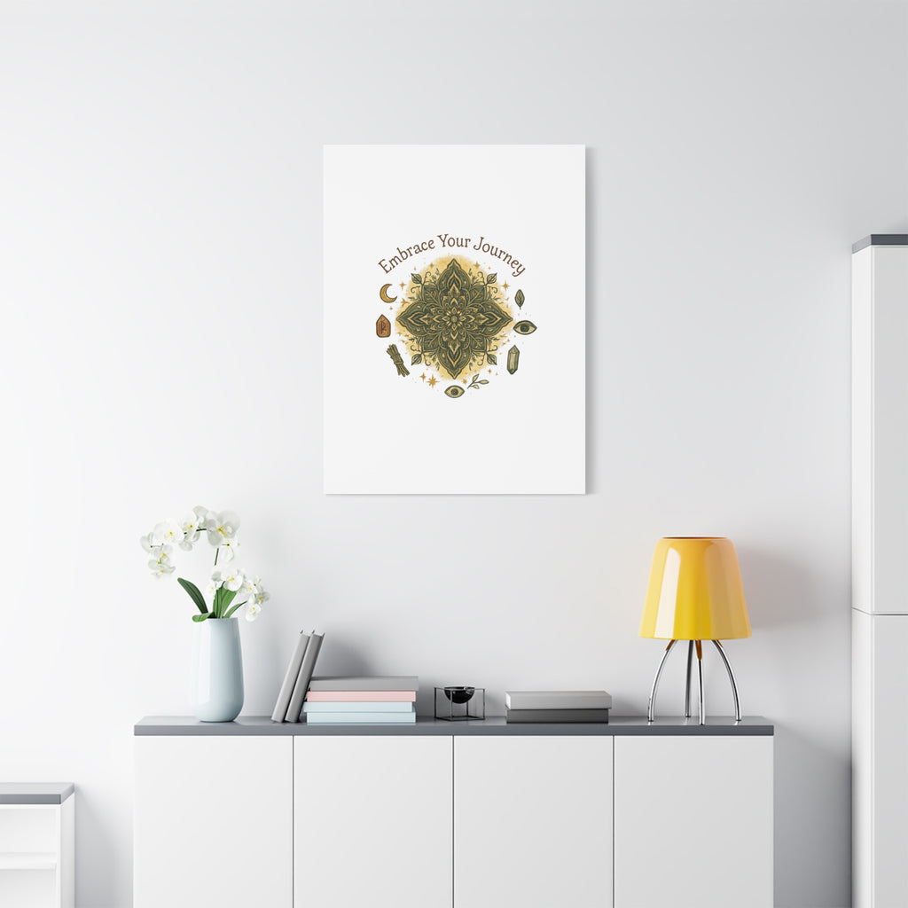 Embrace Your Journey Mandala Canvas | Matte Stretched Wall Art